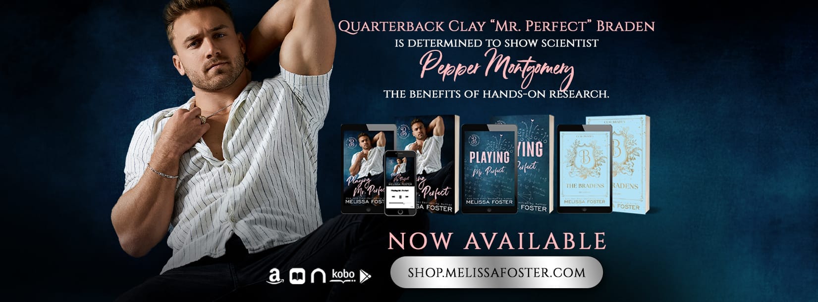 Playing Mr Perfect by Melissa Foster Banner
