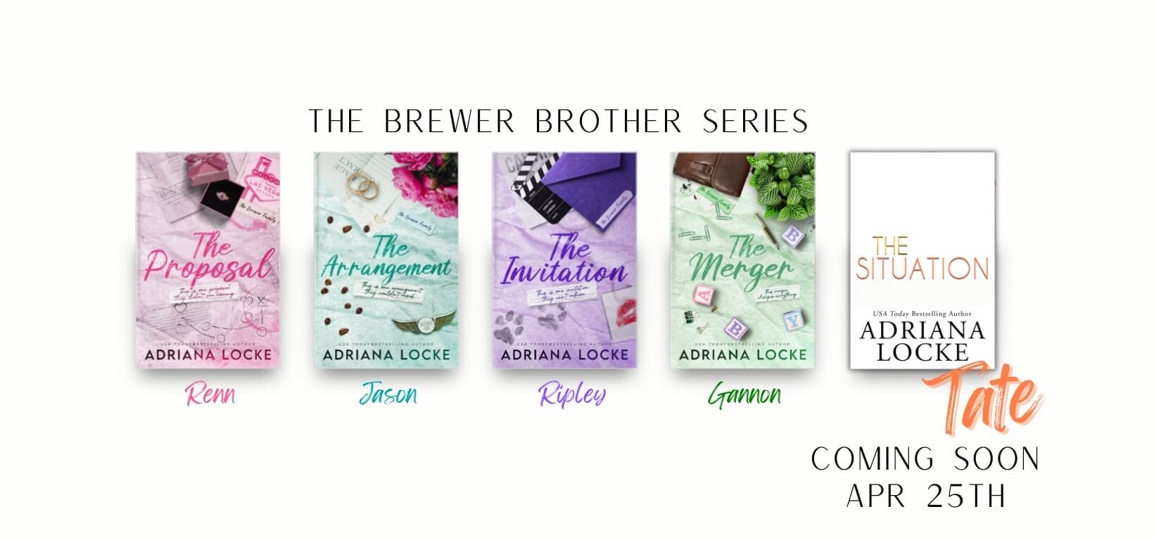 The Brewer Family Series by Adriana Locke