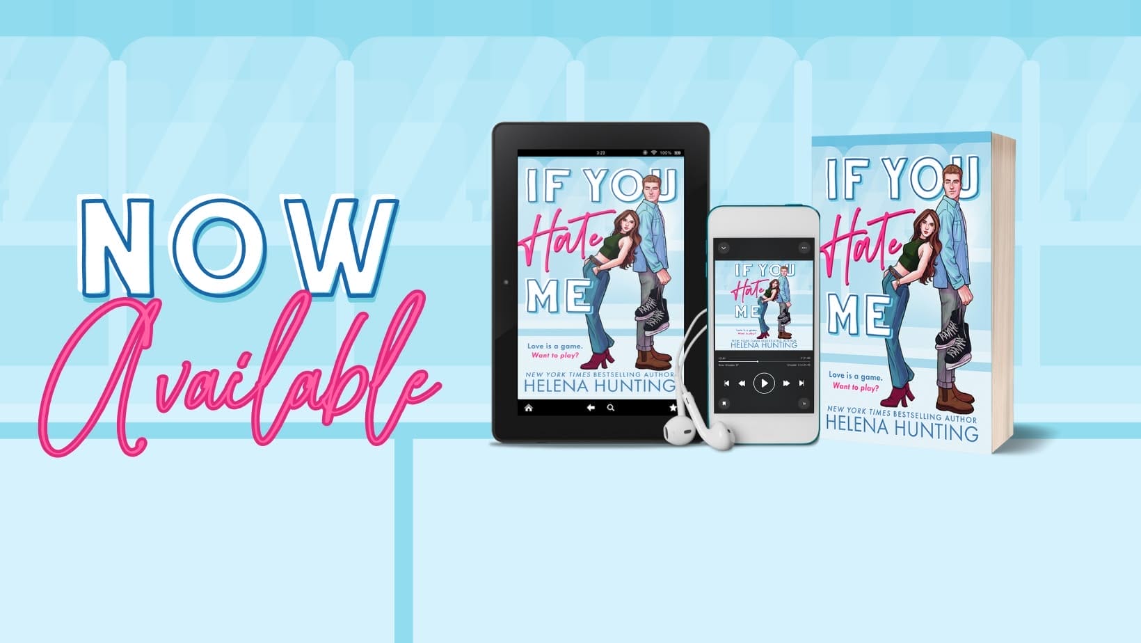 If You Hate Me by Helena Hunting Banner