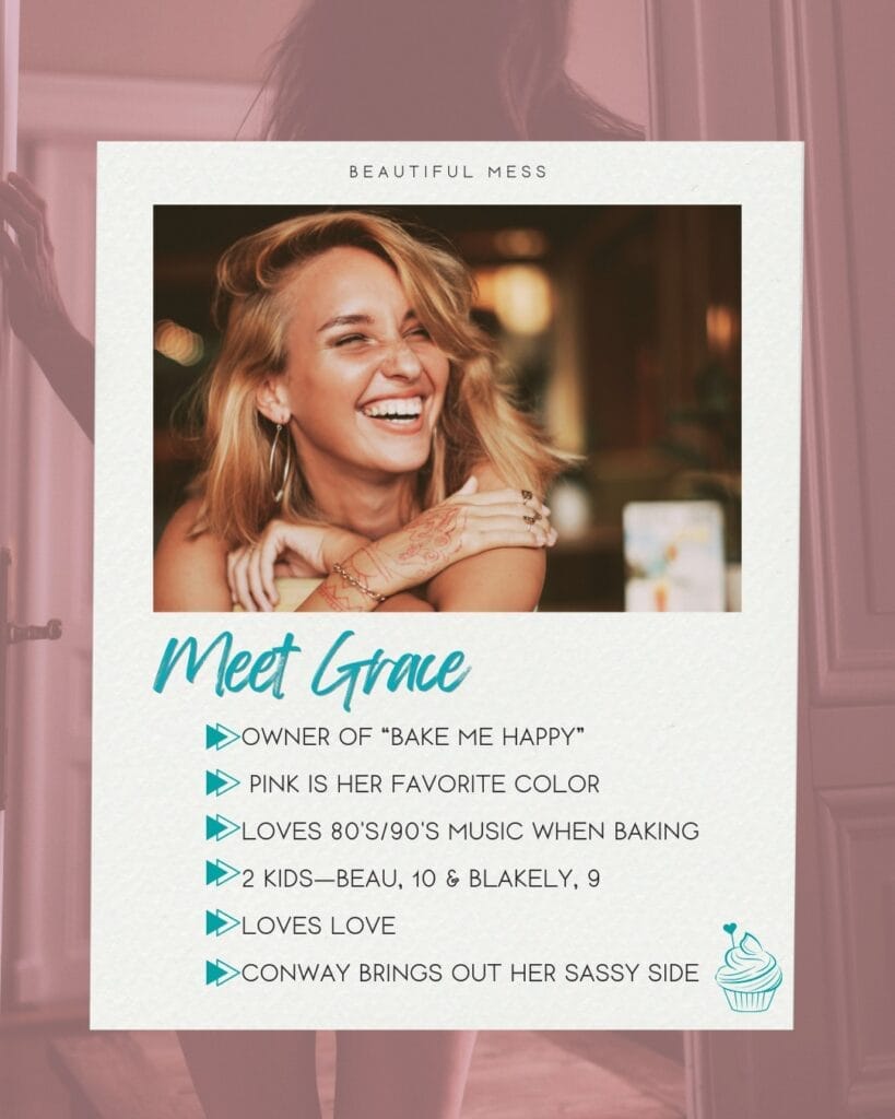 Beautiful Mess by Ashley James Character Card Grace