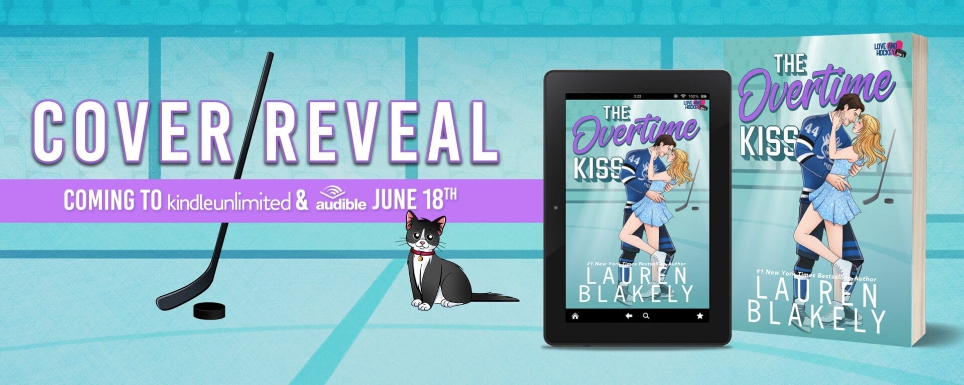 The Overtime Kiss by Lauren Blakely Banner