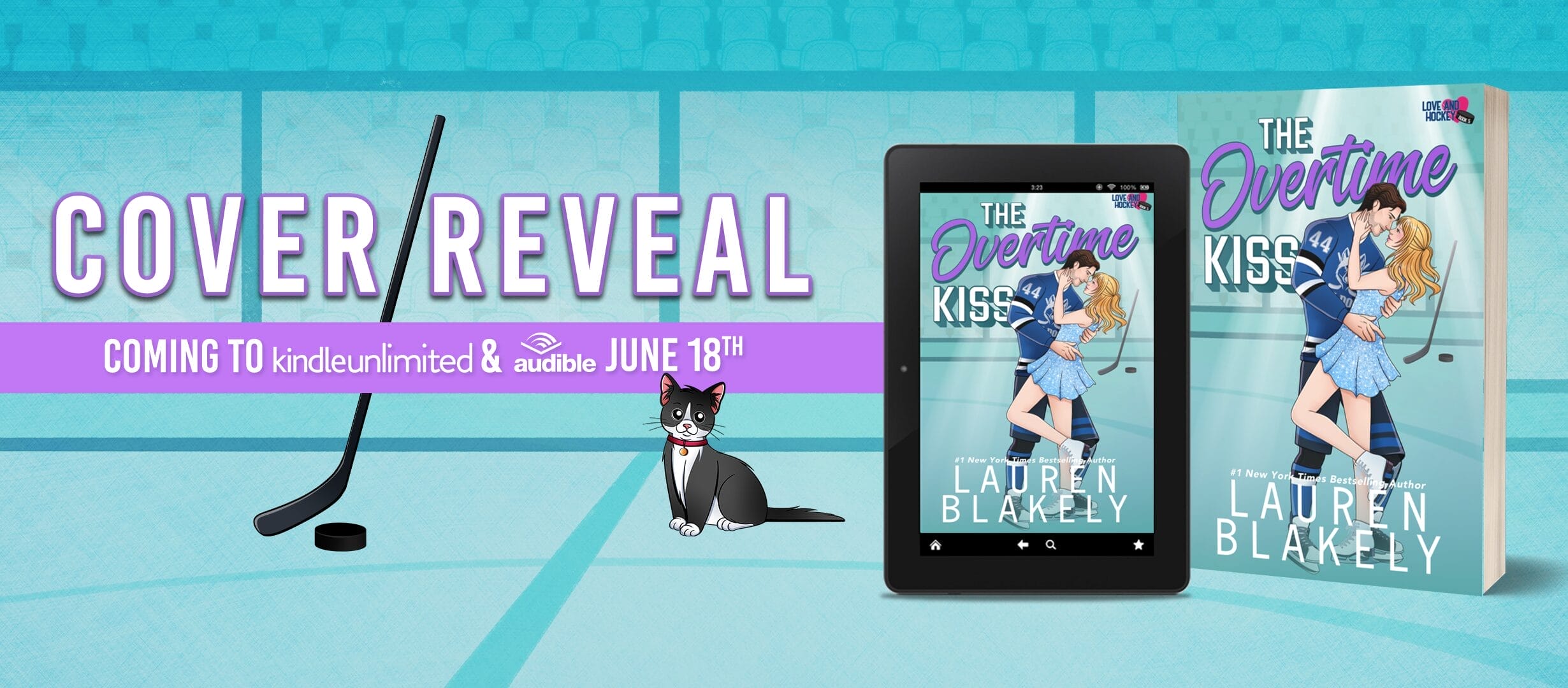 The Overtime Kiss by Lauren Blakely Banner