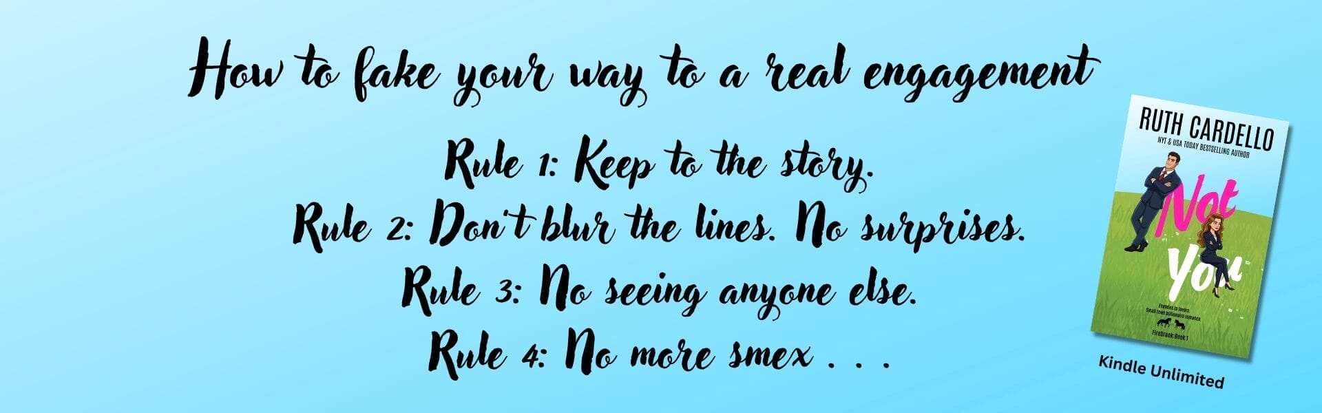 Not You by Ruth Cardello Banner