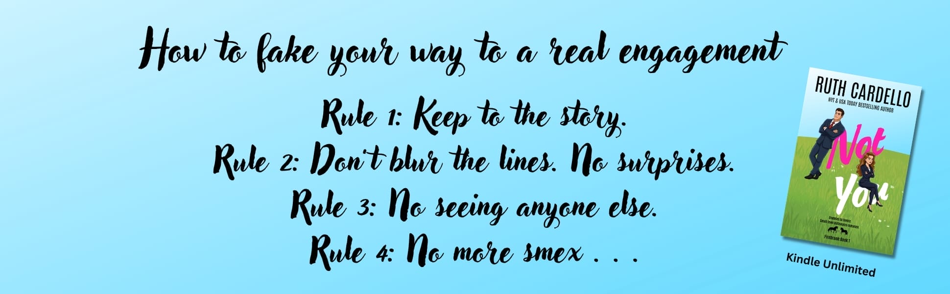 Not You by Ruth Cardello Banner